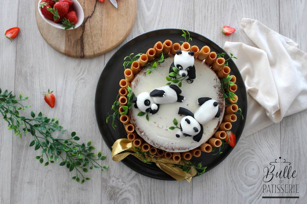 Recette Gâteau d'Anniversaire Enfant Panda - Fraise-Rhubarbe
