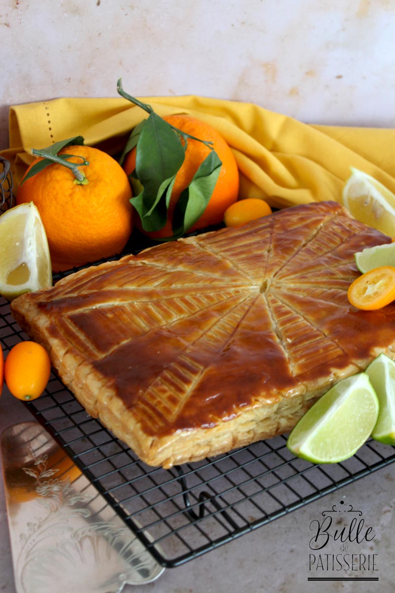 Recette galette des rois rapide amande citron 