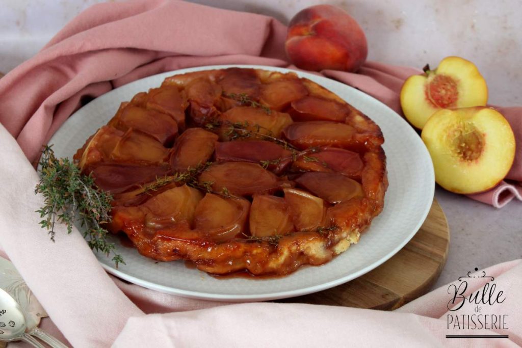 Recette de Tatin aux Pêches et Thym