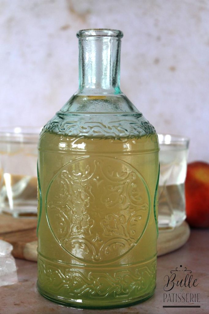 Sirop de pêche : jaune, blanche ou de vigne