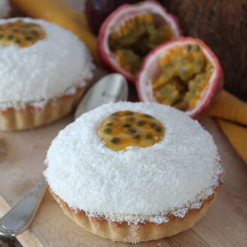 Tartelettes à la noix de coco et fruit de la passion