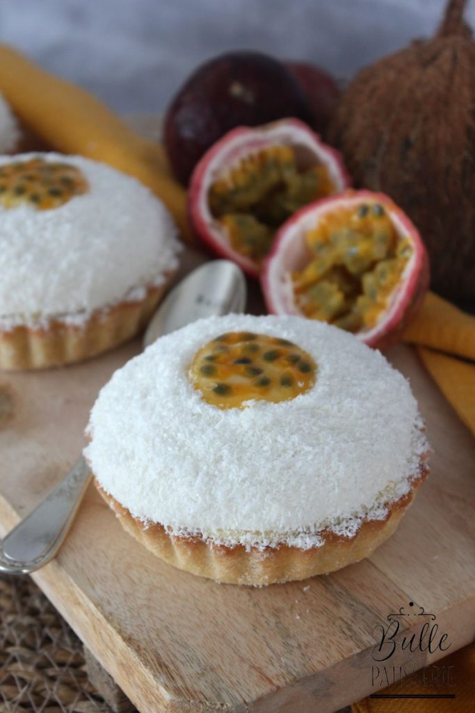 Tartelettes à la noix de coco et fruit de la passion